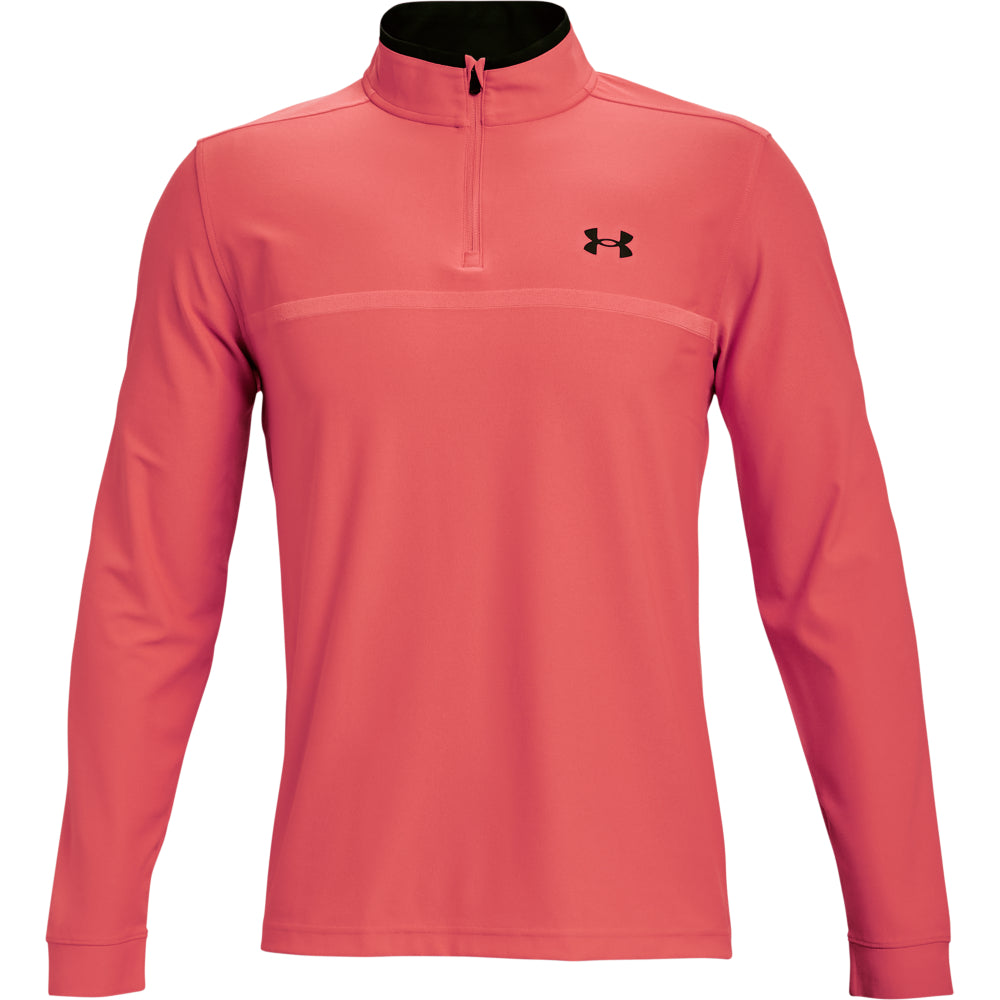 Under Armour Golf Playoff 2.0 1/4 Zip Pullover Top 1361821 Venom Red / Black 690 XXL 