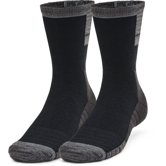 Under Armour Cold Weather Winter Golf Socks 1365788 black-black-pitch-gray-001 M