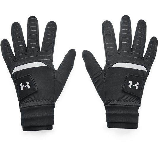 Under Armour Cold Winter Thermal Golf Gloves - Pairs Black 001 S