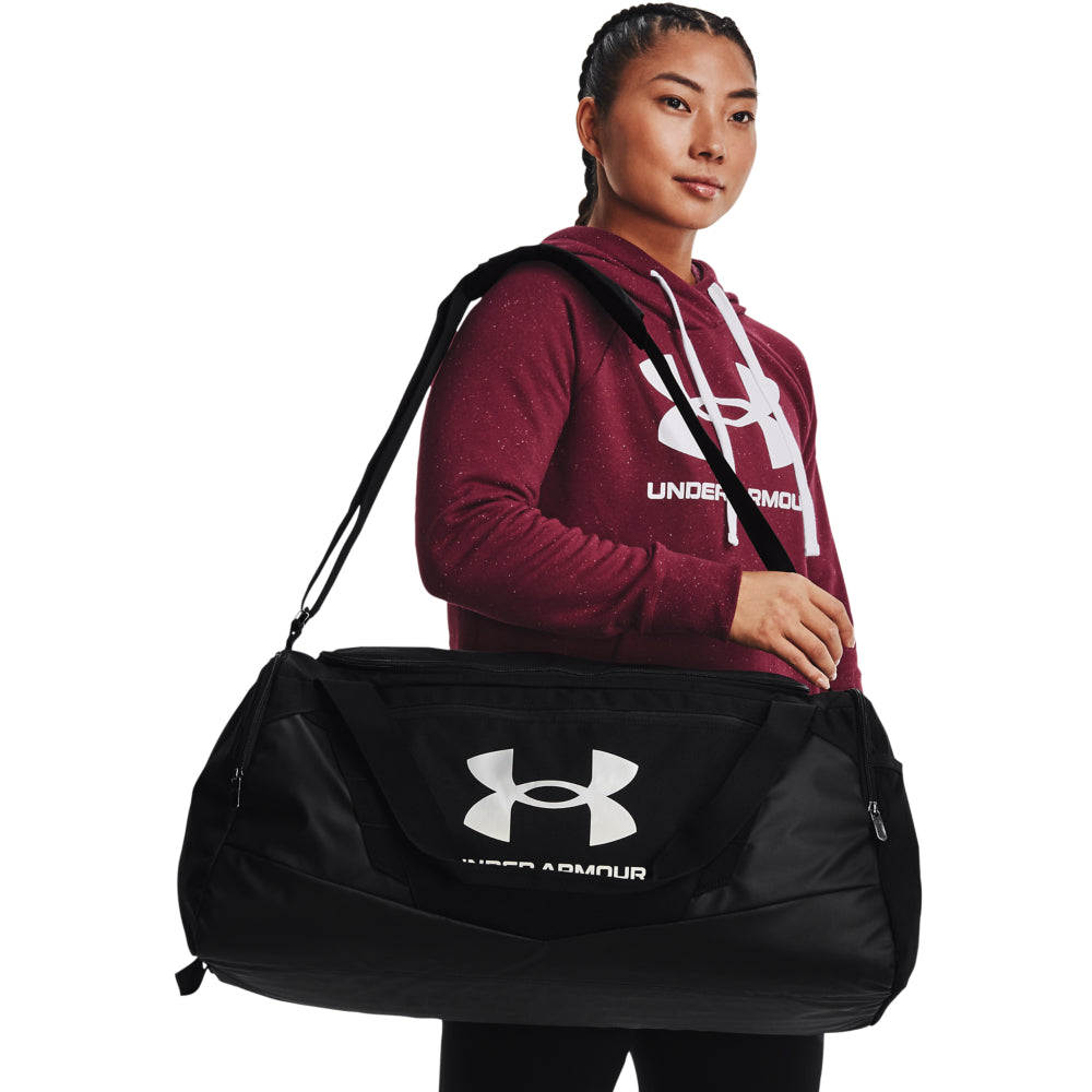 Under Armour Undeniable 5.0 Duffle Medium Bag 1369223 Black / Black / Silver 001  