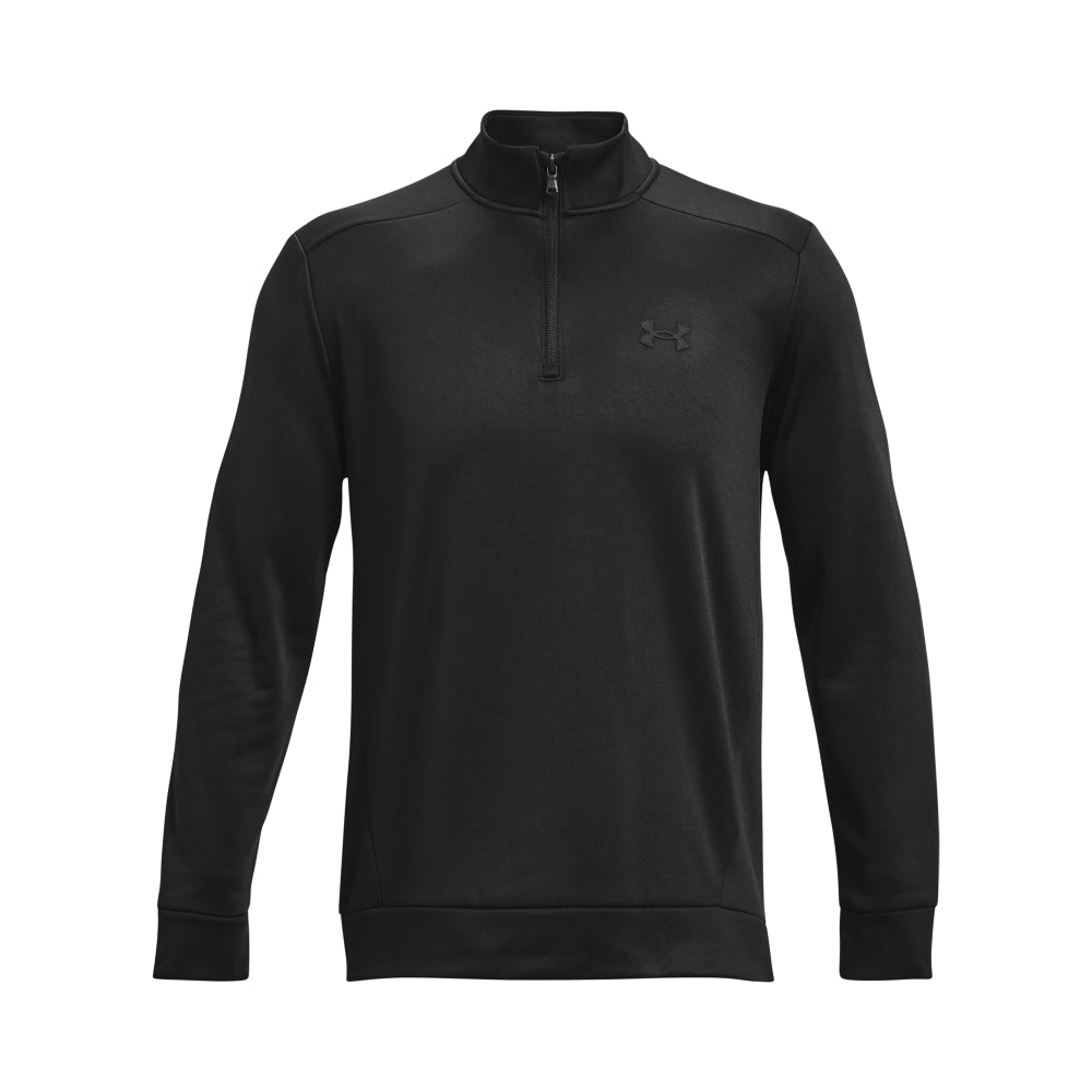 Under Armour Fleece 1/4 Zip Pullover Top 1373358 Black 001 M 