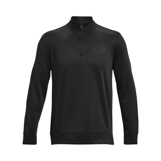 Under Armour Fleece 1/4 Zip Pullover Top 1373358 Black 001 S