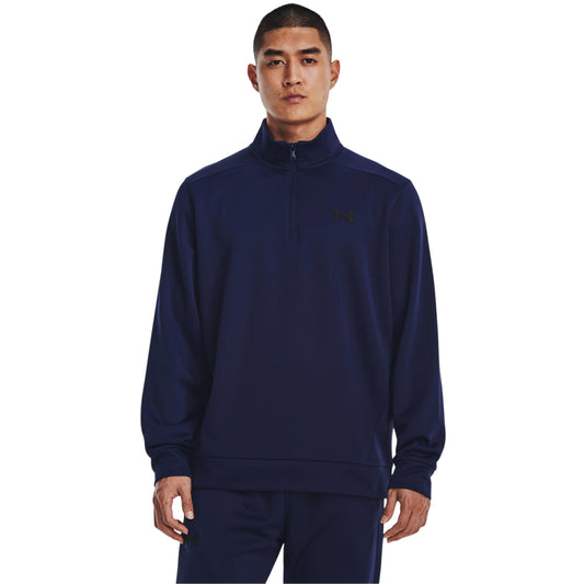 Under Armour Golf Armour Fleece 1/4 Zip Pullover Top 1373358-410 Midnight Navy / Black 410 S 