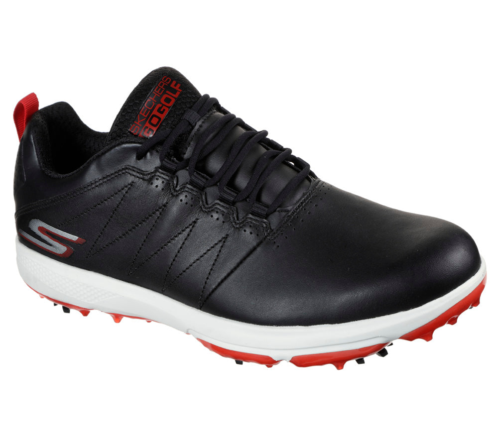Skechers Pro 4 Legacy Spiked Golf Shoes Black / Red 10.5 