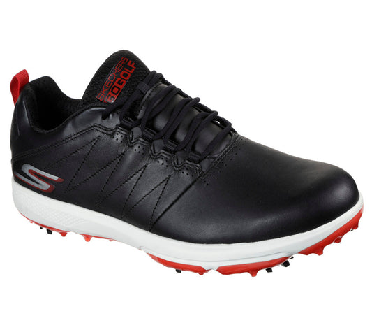 Skechers Pro 4 Legacy Spiked Golf Shoes Black / Red 6.5 