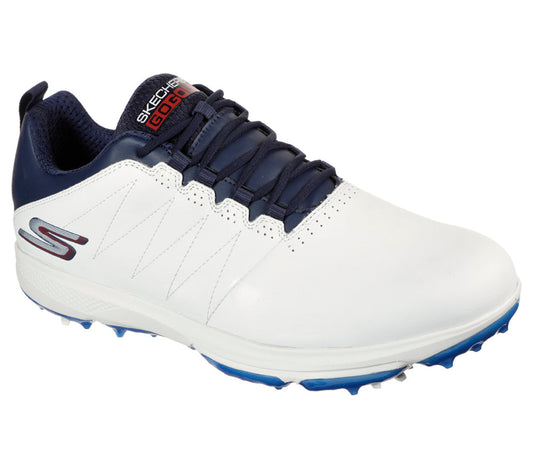 Skechers Pro 4 Legacy Spiked Golf Shoes White / Navy 10.5 