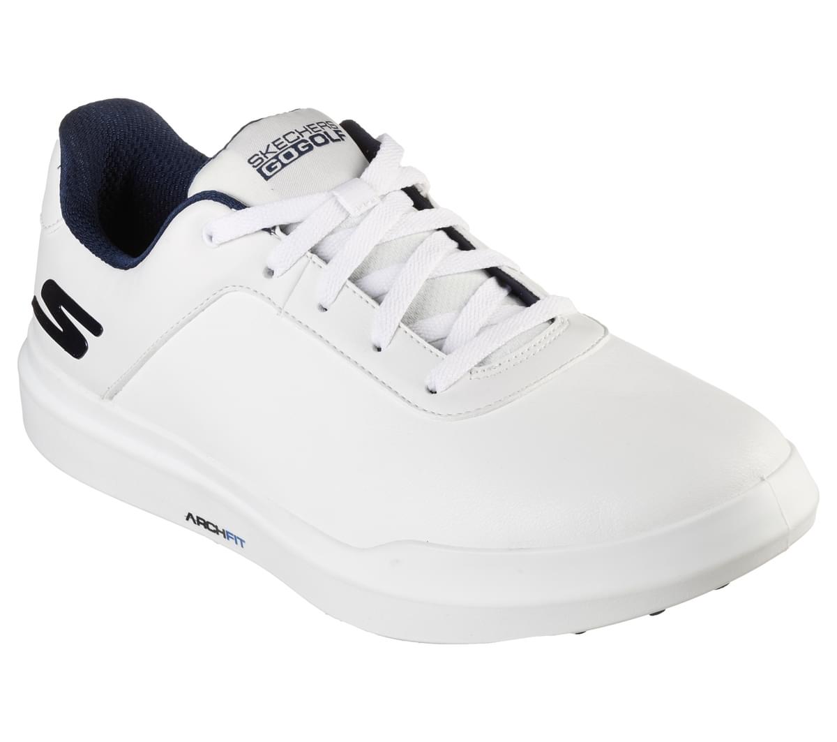 Skechers Go Golf Drive 5 Spikeless Golf Shoes 214037 White / Navy 7 