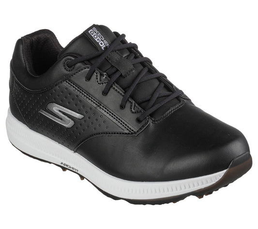 Skechers Go Golf Elite 5 Legend Spikeless Golf Shoes 214043 + Free Gift Black/White 7 