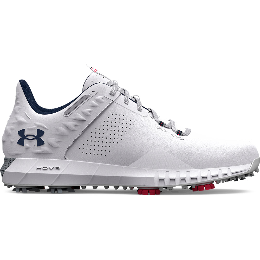 Under Armour Drive 2 E Spiked Golf Shoes 3025078 White / Metallic Silver / Academy Blue 100 8 