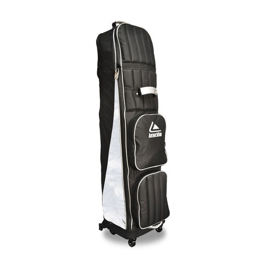 Longridge 4 Wheel Compact Roller Golf Travel Bag Black/Silver  