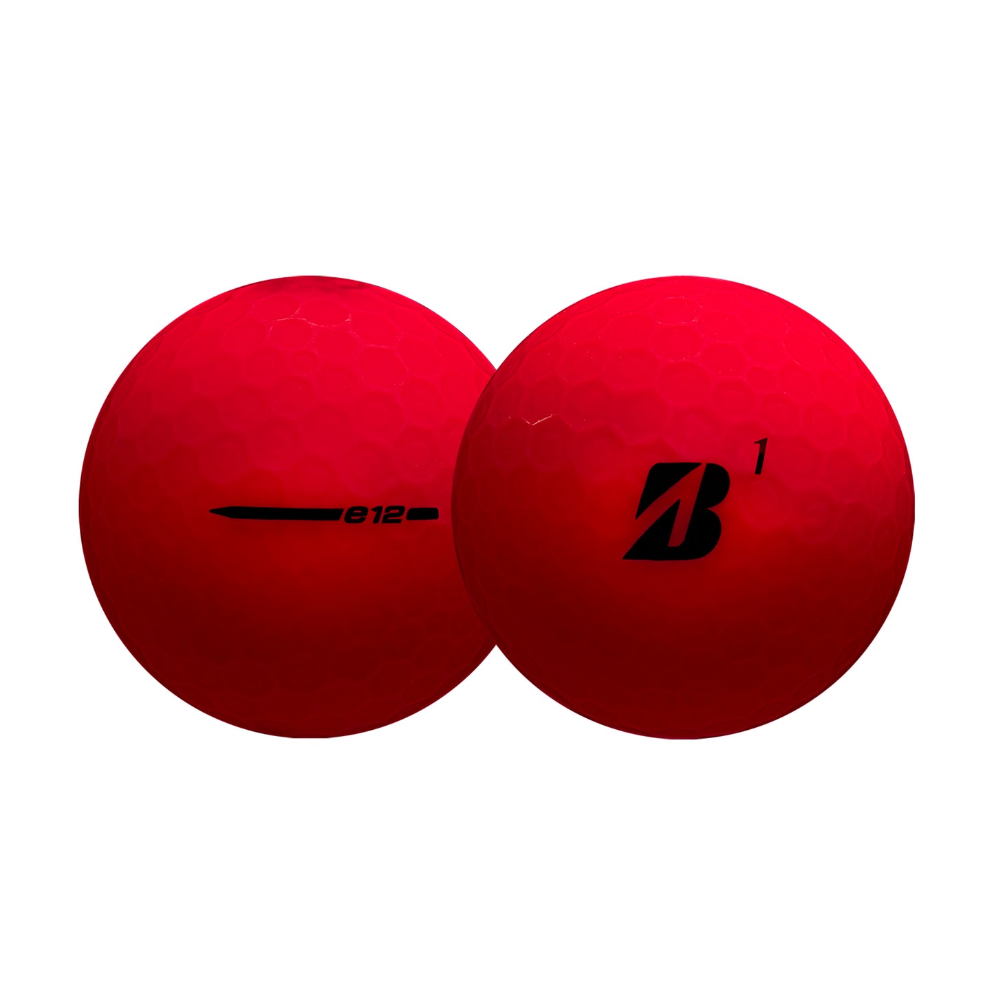 Bridgestone E12 Contact Matte Red Golf Balls   