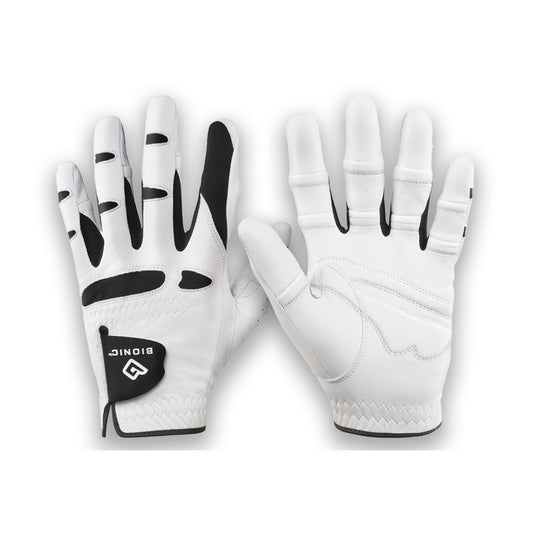 Bionic StableGrip Cabretta Mens Golf Glove White/Black XL Left Hand (RH Golfer)