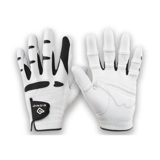 Bionic StableGrip Cabretta Leather Golf Glove White/Black S Left Hand (RH Golfer)