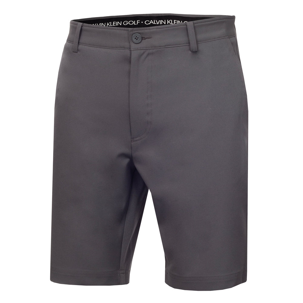 Calvin Klein Bullet Regular Fit Stretch Golf Shorts C9585 Steel Grey W32 