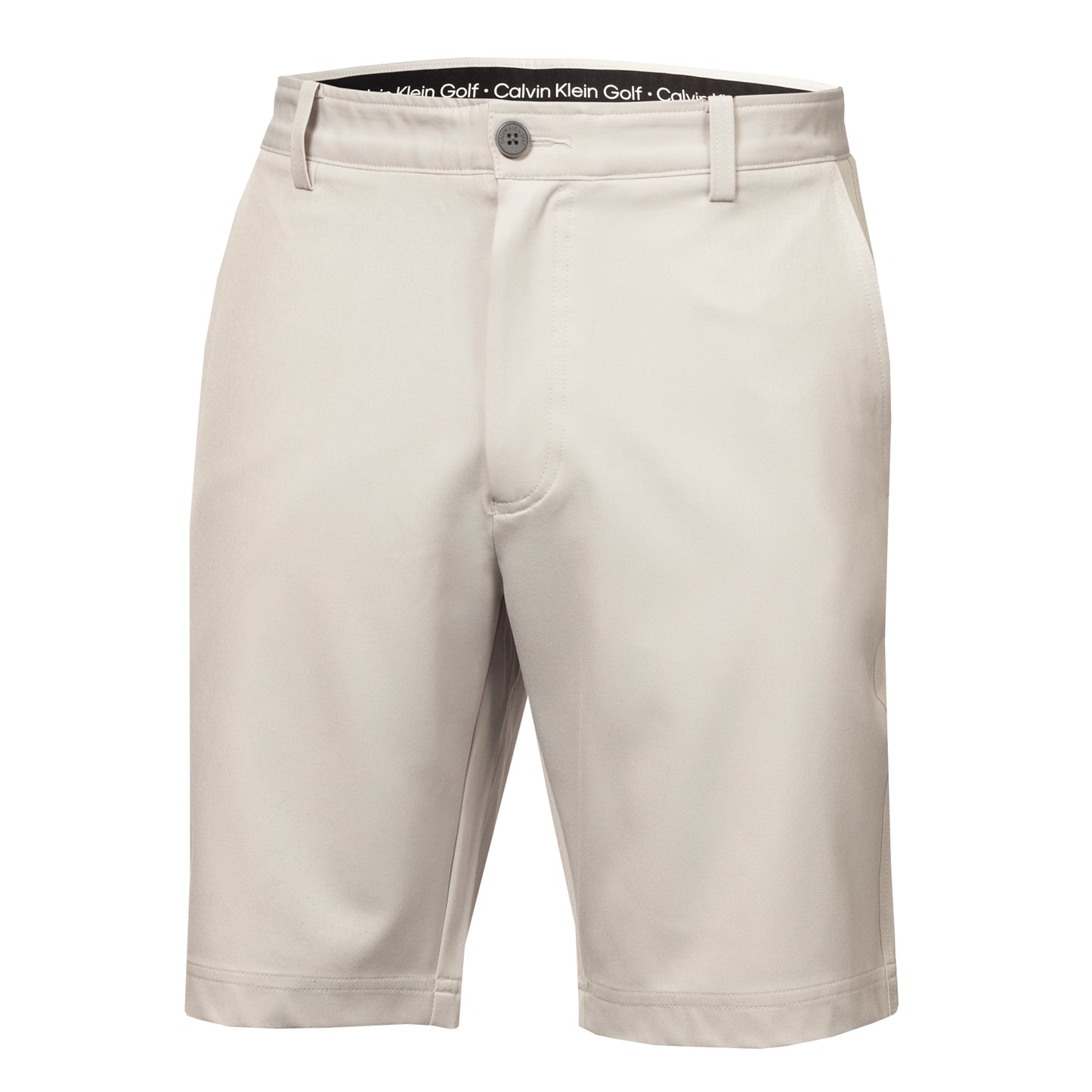 Calvin Klein Bullet Regular Fit Stretch Golf Shorts C9585 Pale Silver W30 