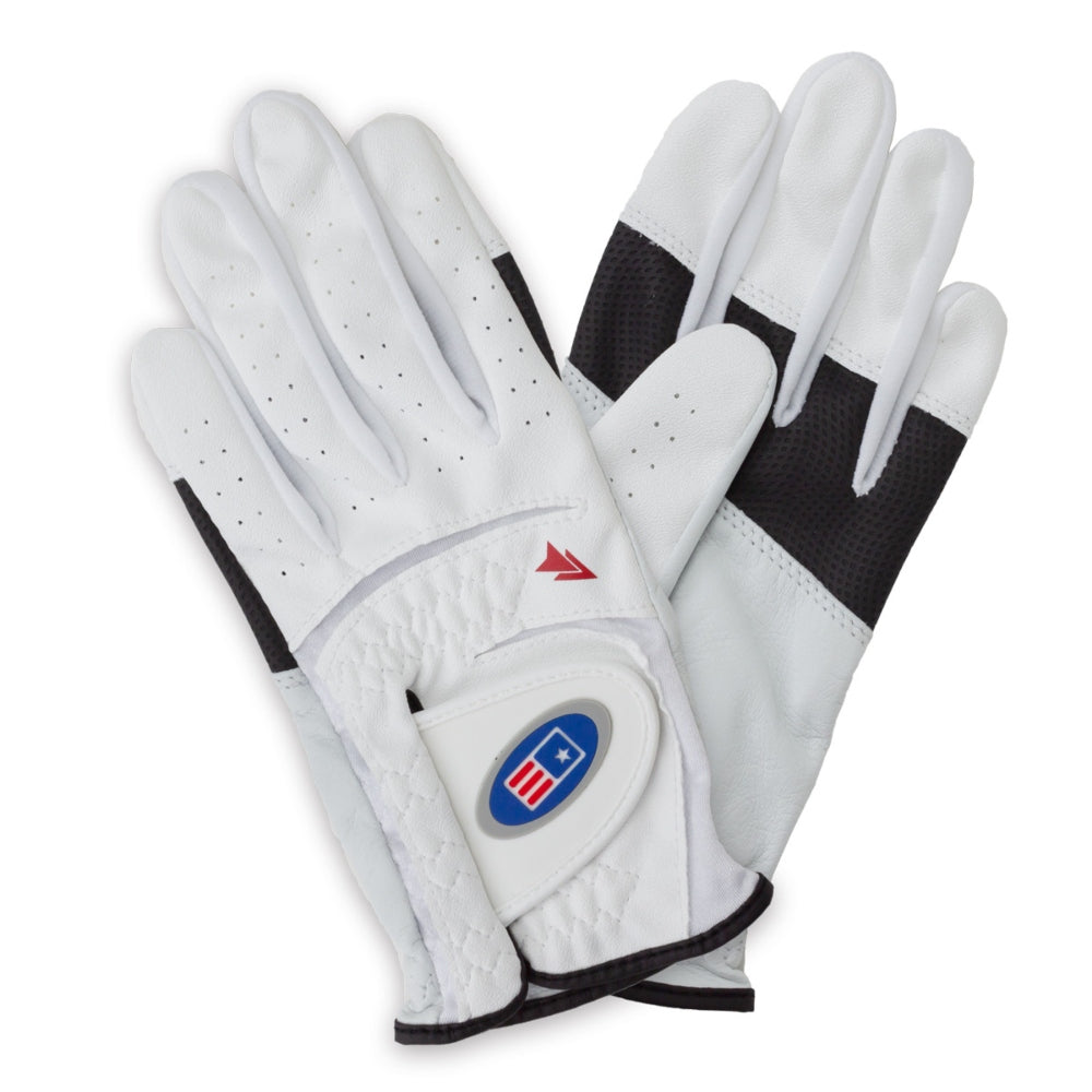 US Kids GG4 Junior Golf Glove White Small Age 4-6 Left Hand (Right Handed Golfer)