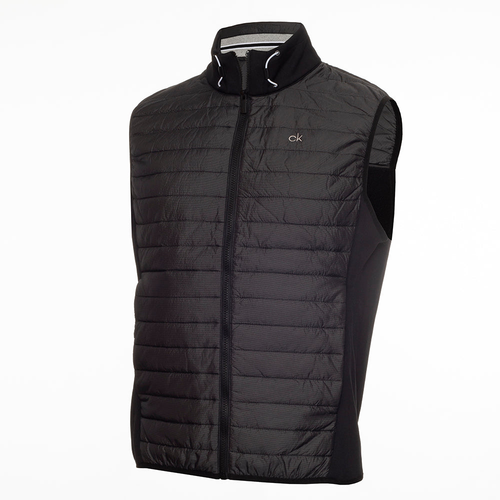 Calvin Klein Golf Wrangell Hybrid Padded Gilet CKMA20417A Black M 