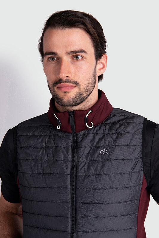 Calvin Klein Golf Wrangell Hybrid Padded Gilet CKMA20417A Black M 