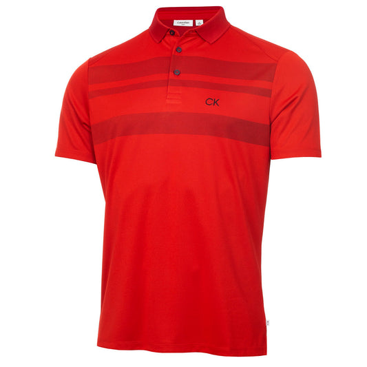 Calvin Klein Marina Golf Polo Shirt Cardinal Red S 