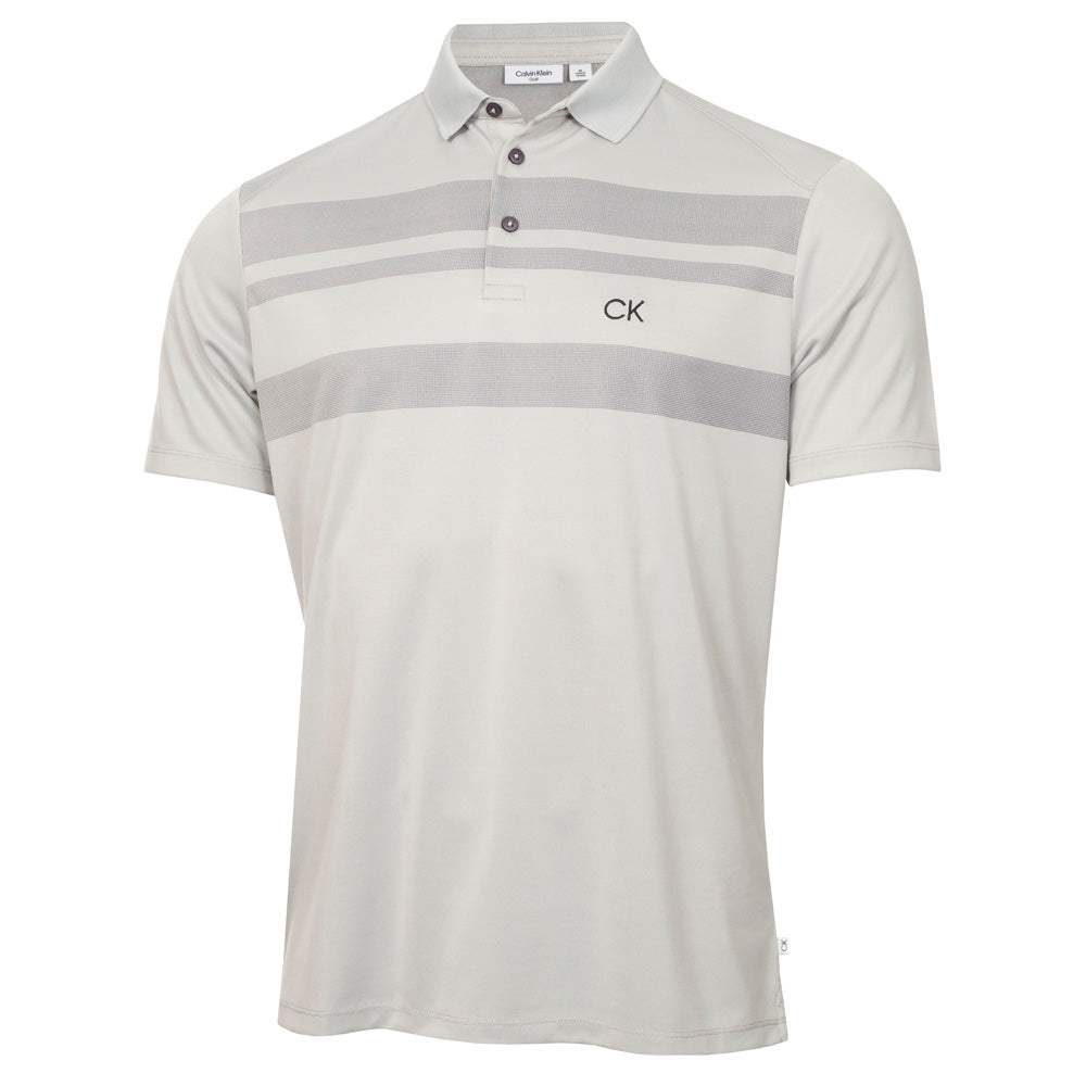Calvin Klein Marina Golf Polo Shirt Platinum S 