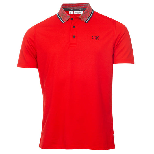Calvin Klein Monterey Golf Polo Shirt Cardinal Red M 