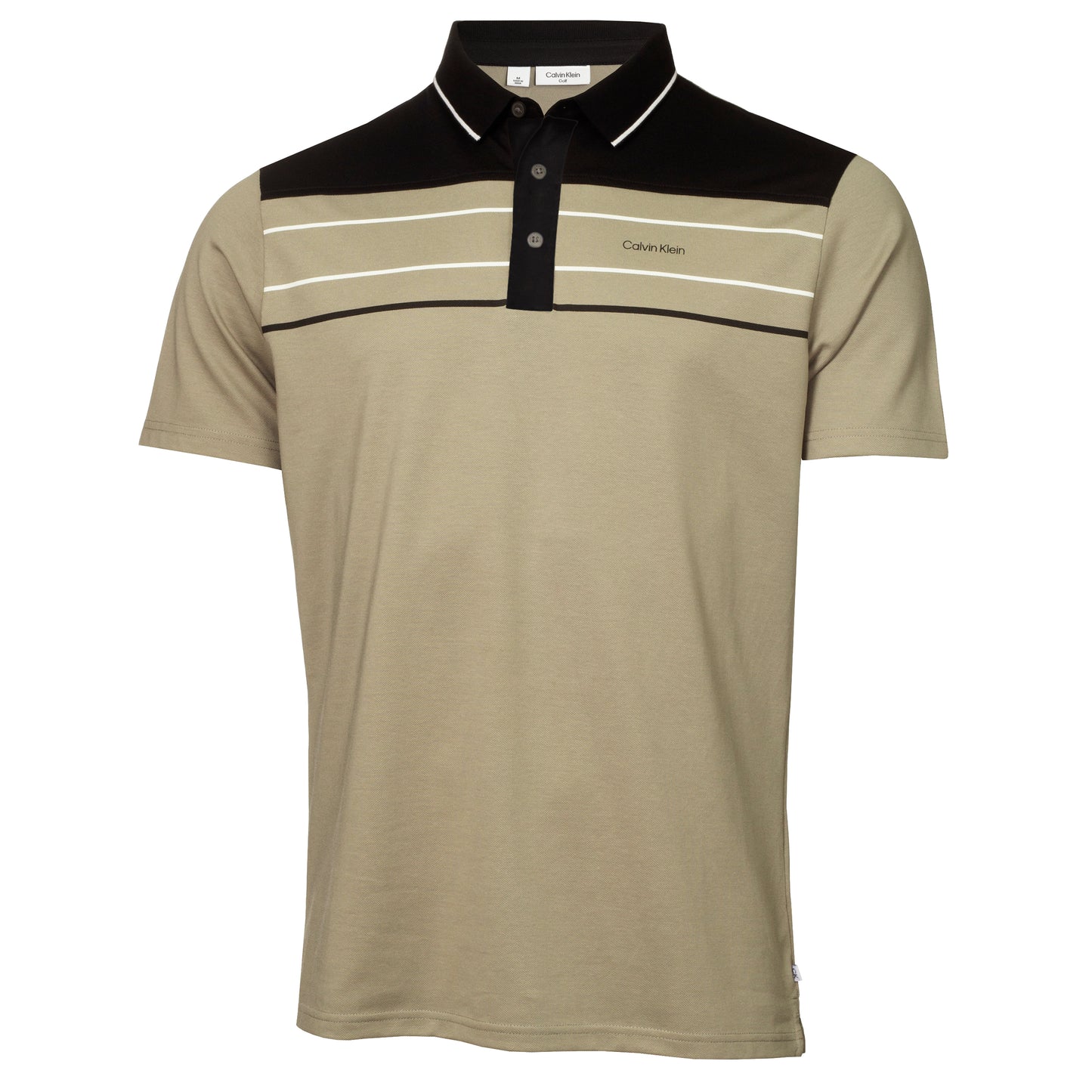 Calvin Klein Blackwater Golf Polo Shirt CKMS23746 Cameo Green M 