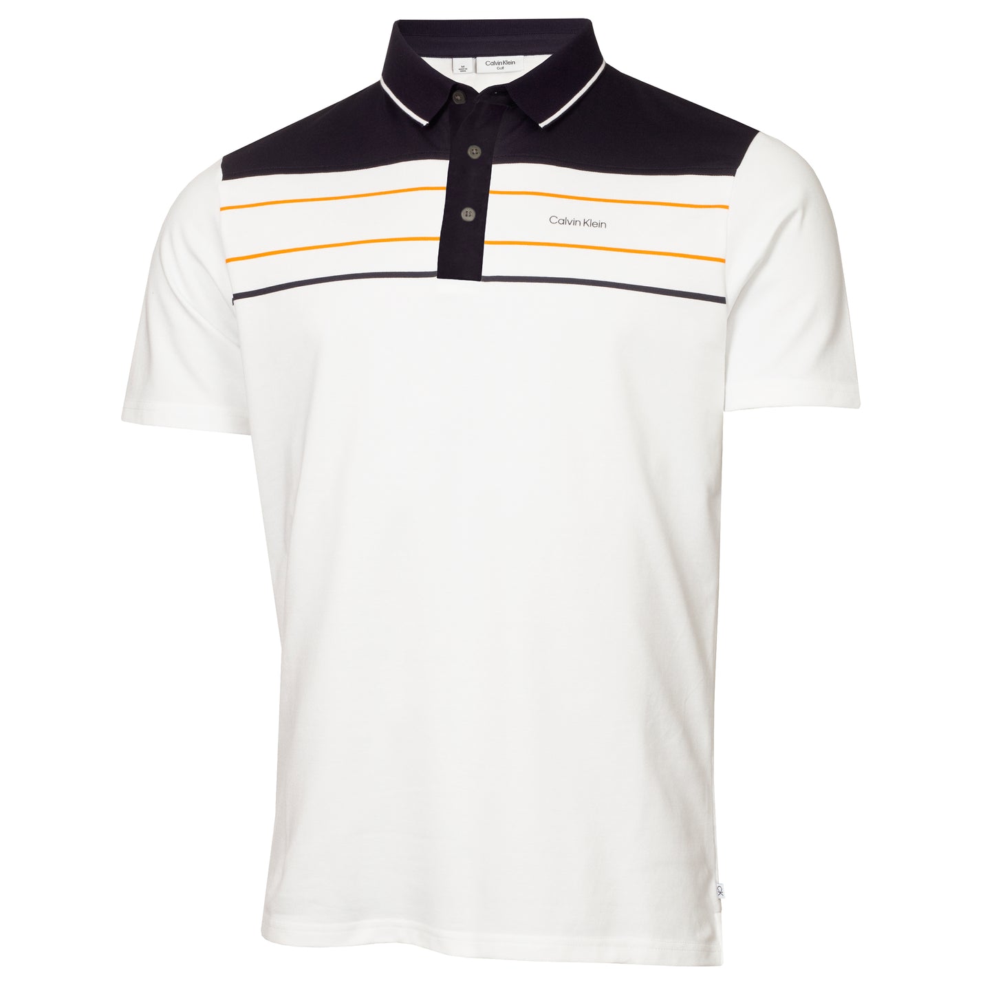 Calvin Klein Blackwater Golf Polo Shirt CKMS23746 White / Orange M 