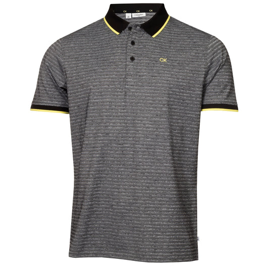 Calvin Klein Sudbury Golf Polo Shirt CKMS23748 Black Marl M 
