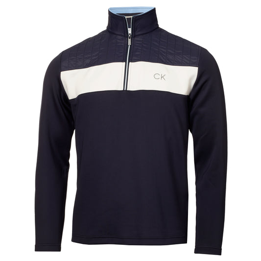 Calvin Klein Golf Danvers 1/4 Zip Top CKMS23757 Navy M 