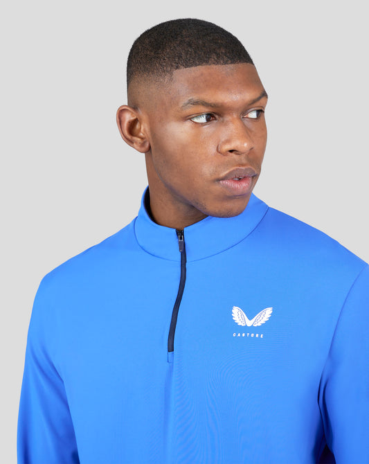 Castore Golf Mainline Classic Zip Mock Neck Pullover Top CMA40173