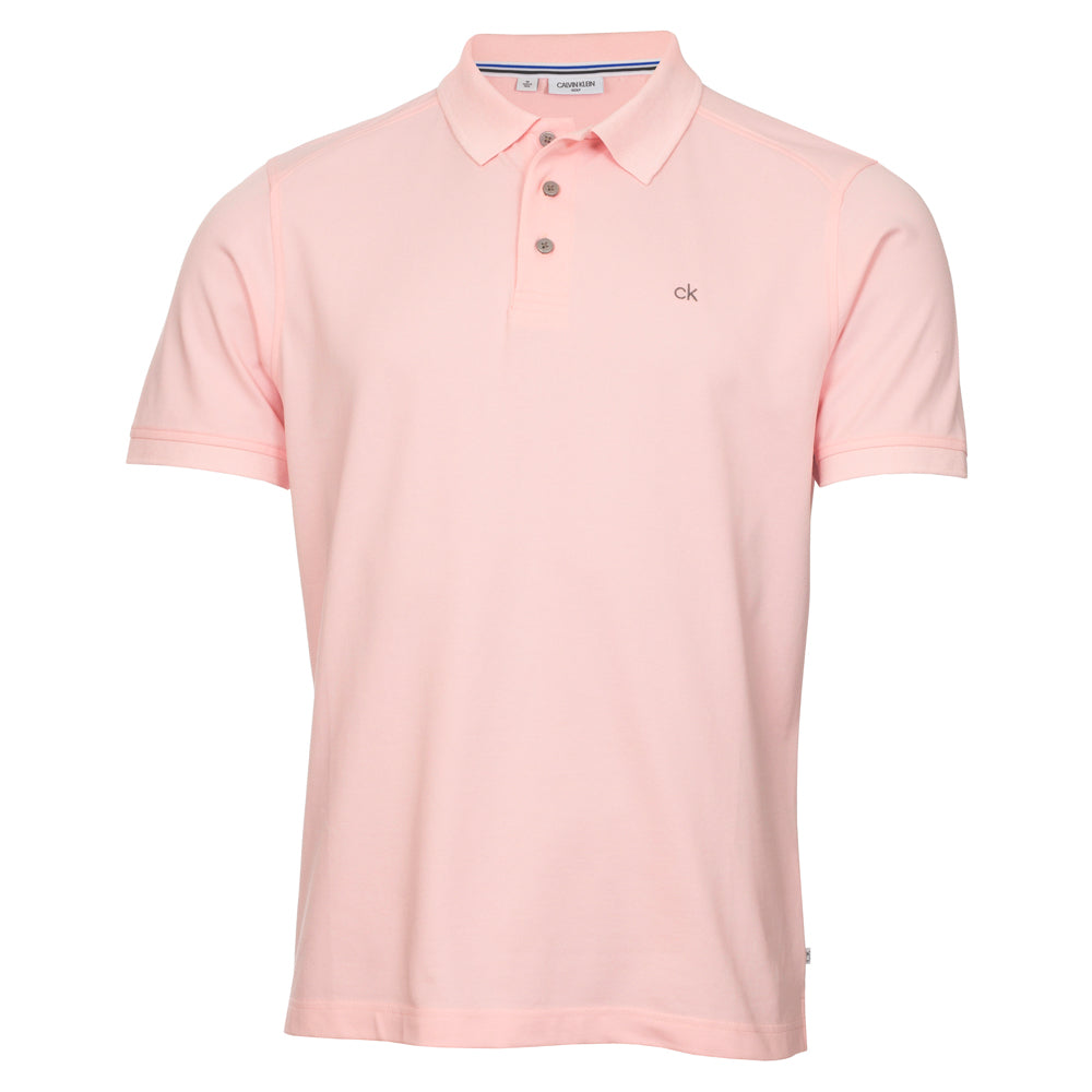 Calvin Klein Campus Mens Golf Polo Shirt C9429 Baby Pink S 