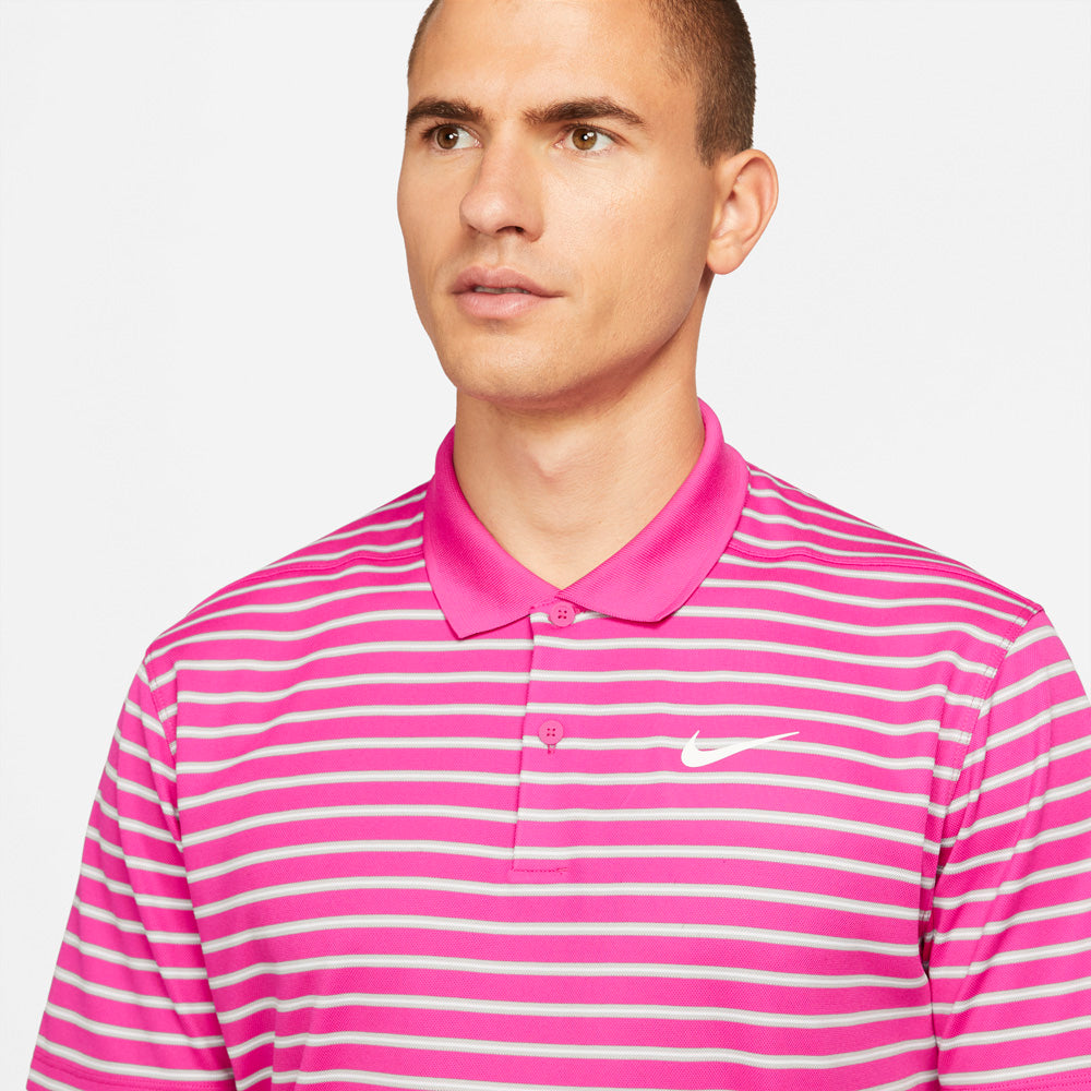 Nike Golf Dri Fit Victory Stripe Golf Polo Shirt DH0829   