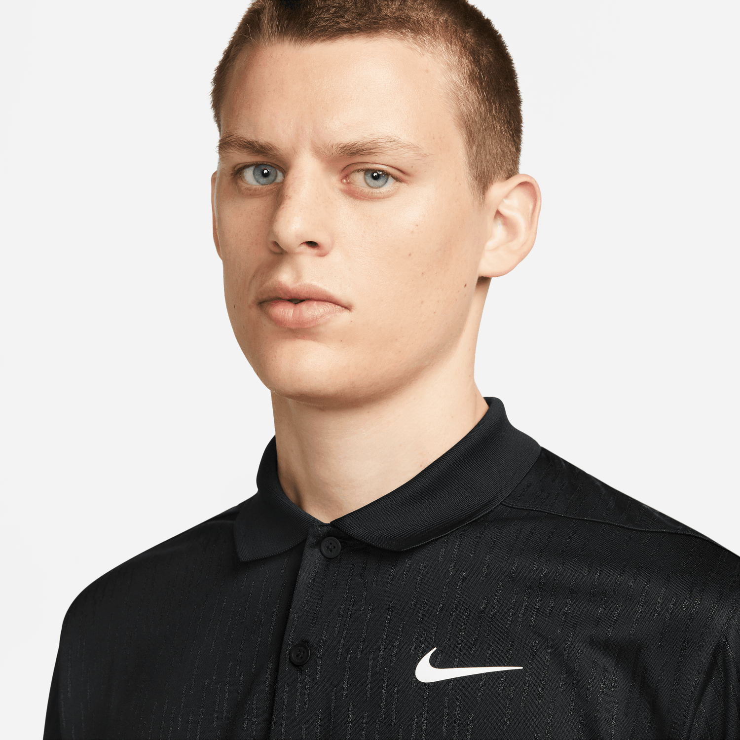 Black nike golf deals polo