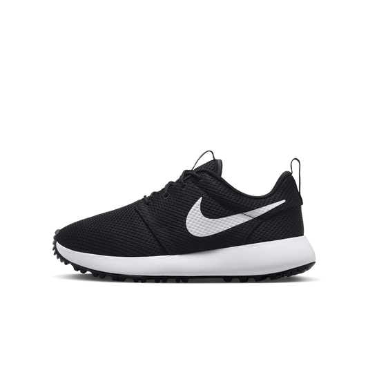 Nike Golf Roshe 2 Junior Golf Shoes DZ6895 2.5 Black/ White 010 