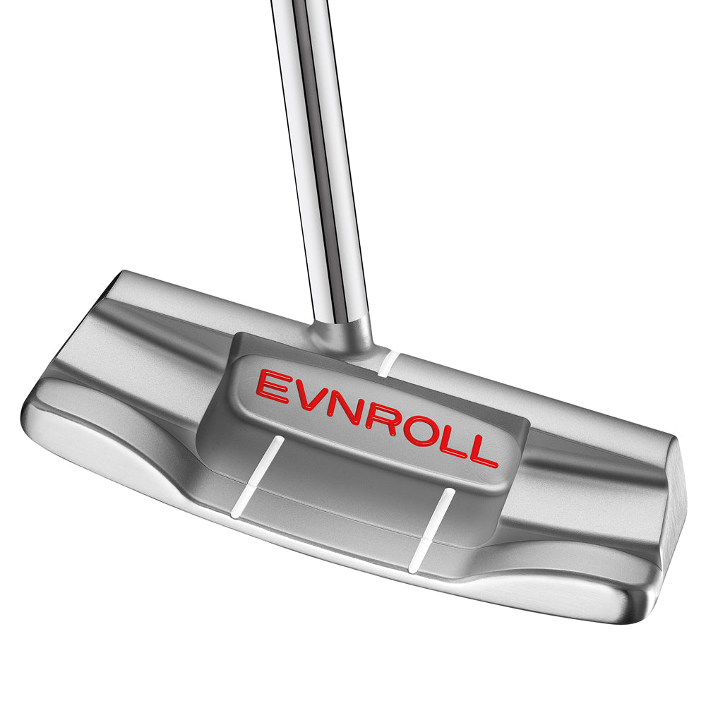 Evnroll Putters ER 2 Mid Blade Centre Shafted Putter With Gravity Grip   