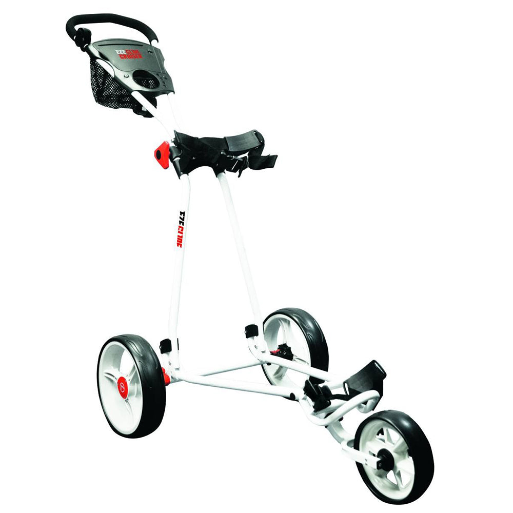 EZE Glide Cruiser 3 Wheeled Golf Trolley White