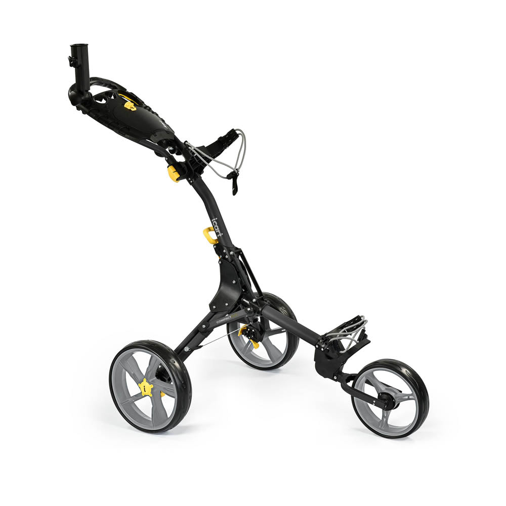 i Cart Compact Evo Deluxe Push Golf Trolley Black/Grey