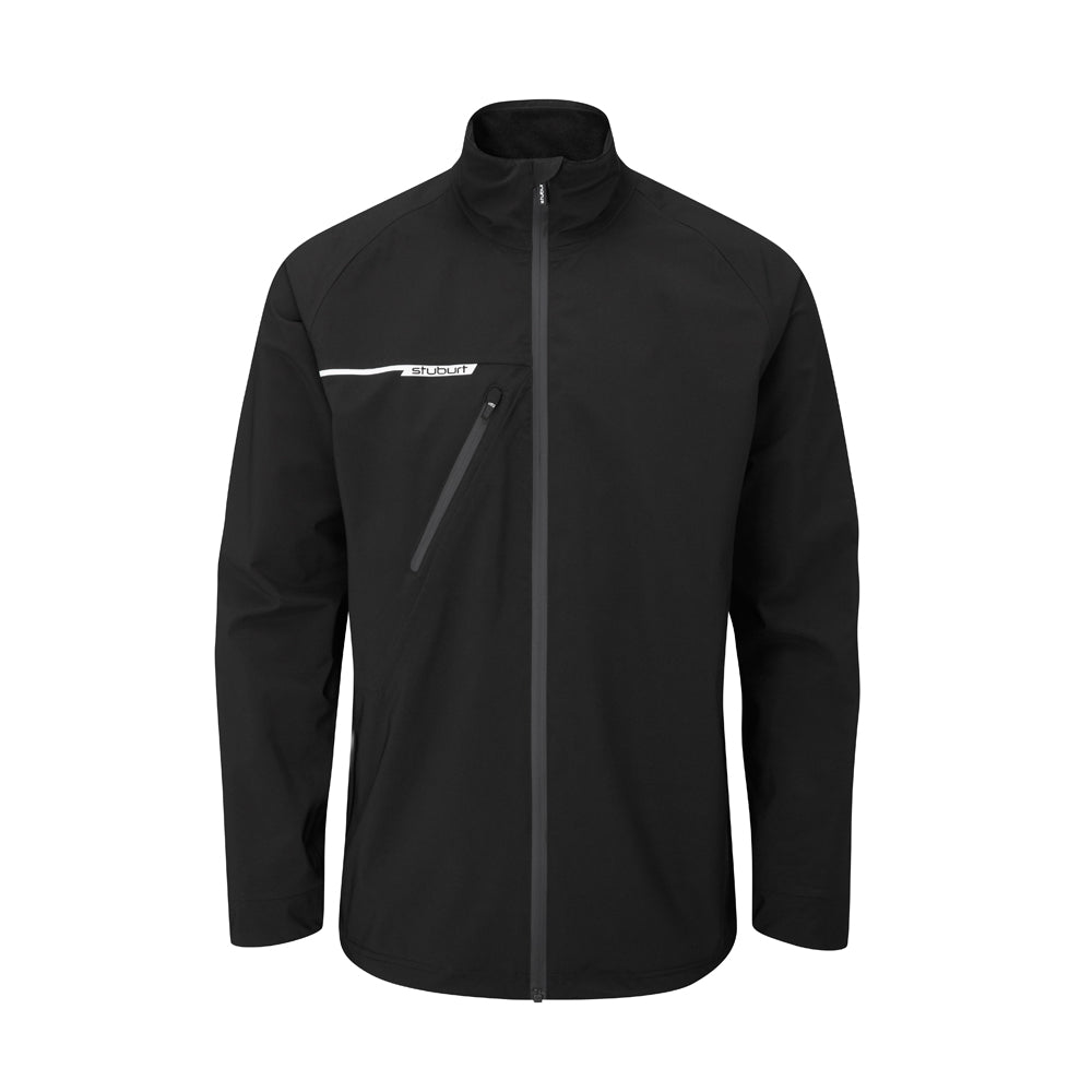 Stuburt Evolution Full Zip Mens Golf Waterproof Jacket Black S 