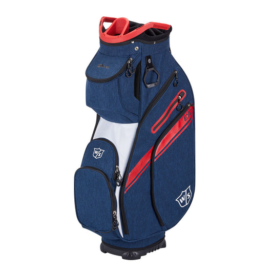 Wilson Staff Exo II Golf Cart Bag Navy/White/Red  