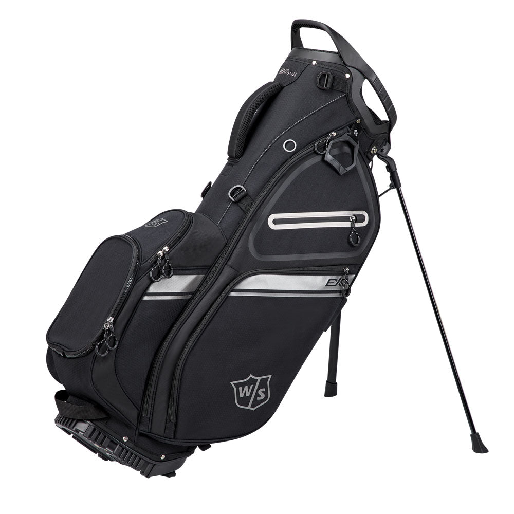 Wilson Staff Exo II Golf Stand Bag Black / Black / Silver  
