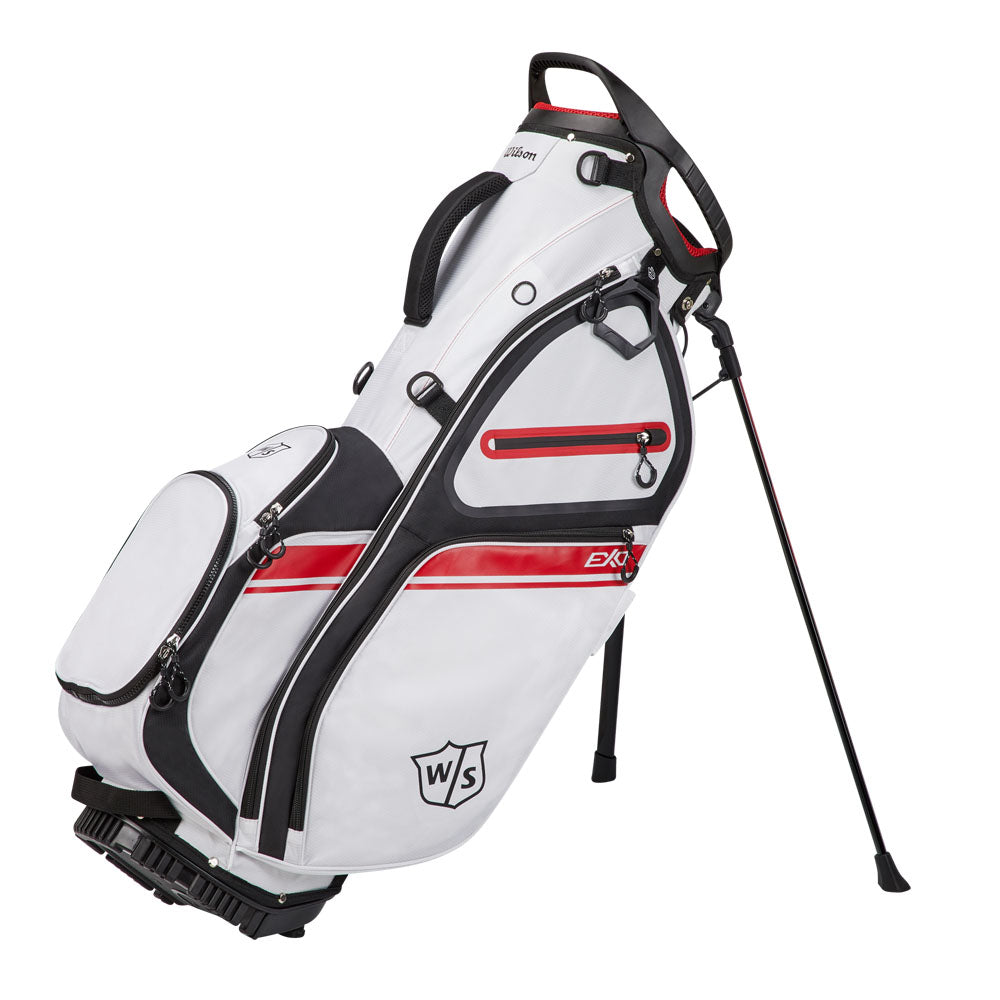 Wilson Staff Exo II Golf Stand Bag White/Black/Red  