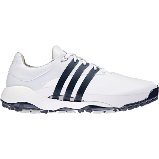 adidas Golf Tour 360 Mens Spiked Golf Shoes White / White / Silver Metallic GV7245 7.5 