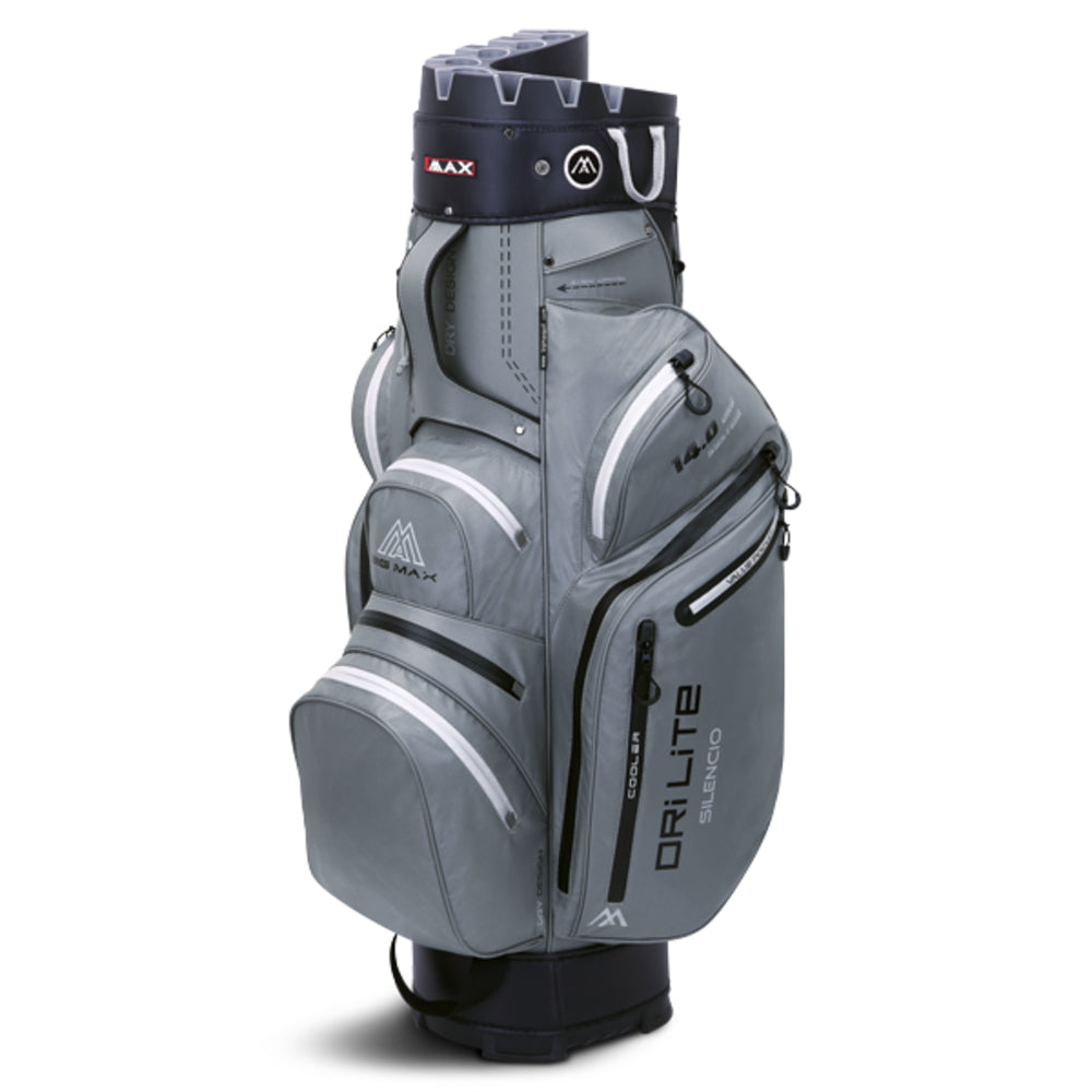 Big Max Golf Dri Lite Silencio 2 14 Way Water Resistant Cart Bag Grey/Black  