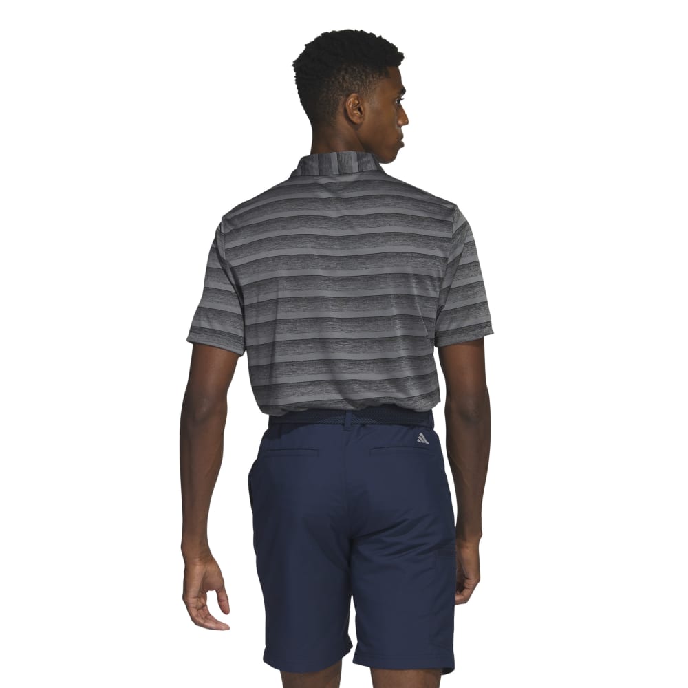 adidas Mens Two Stripe Golf Polo Shirt HR8008   