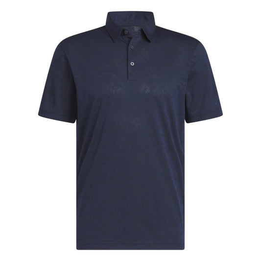 adidas Mens Textured Jacquard Golf Polo Shirt HS1111 Collegiate Navy/Black M 
