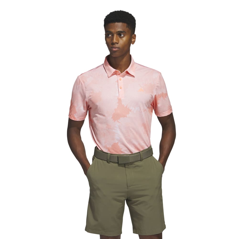 adidas Mens Flower Mesh Golf Polo Shirt HS1130   