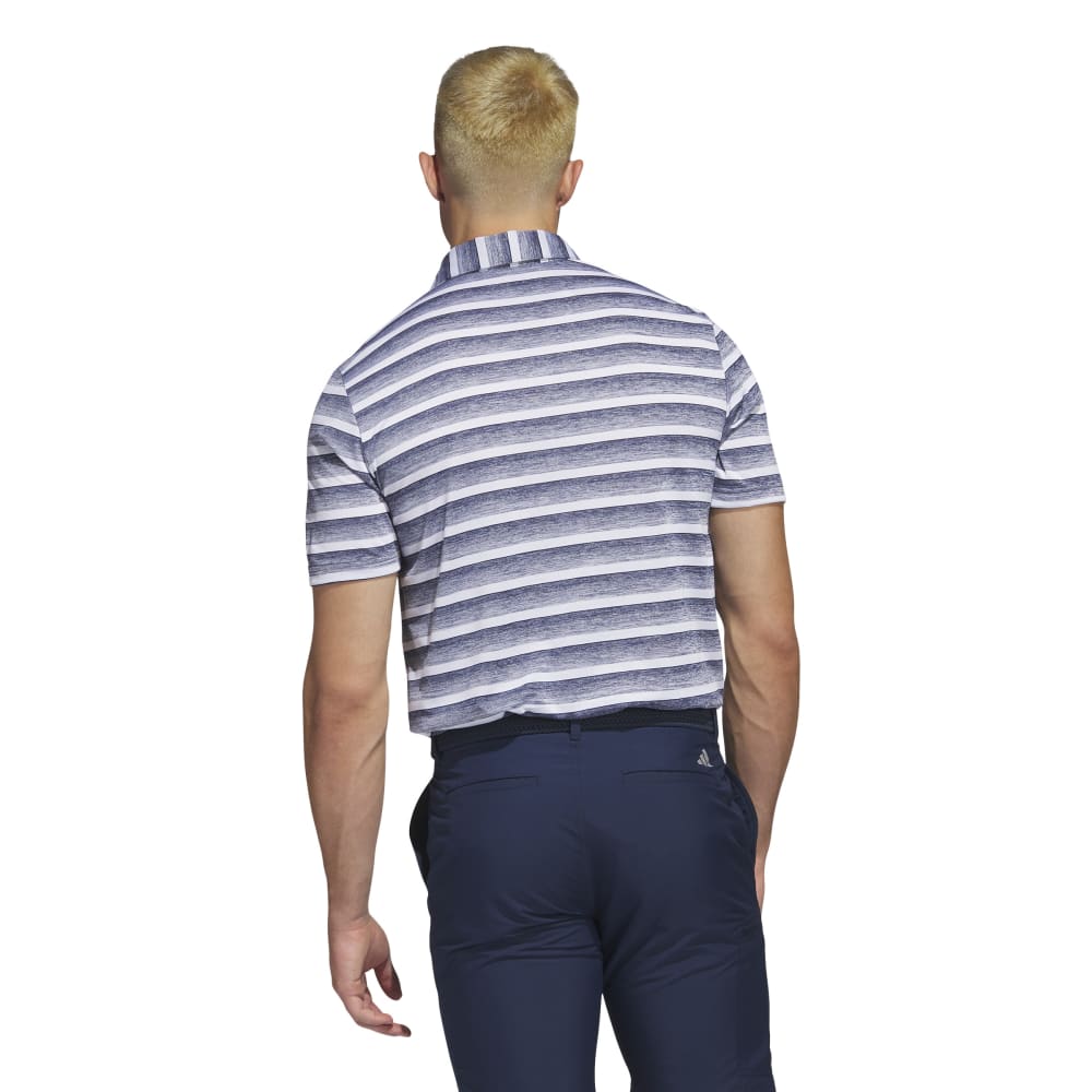adidas Mens Two Stripe Golf Polo Shirt HS7579   
