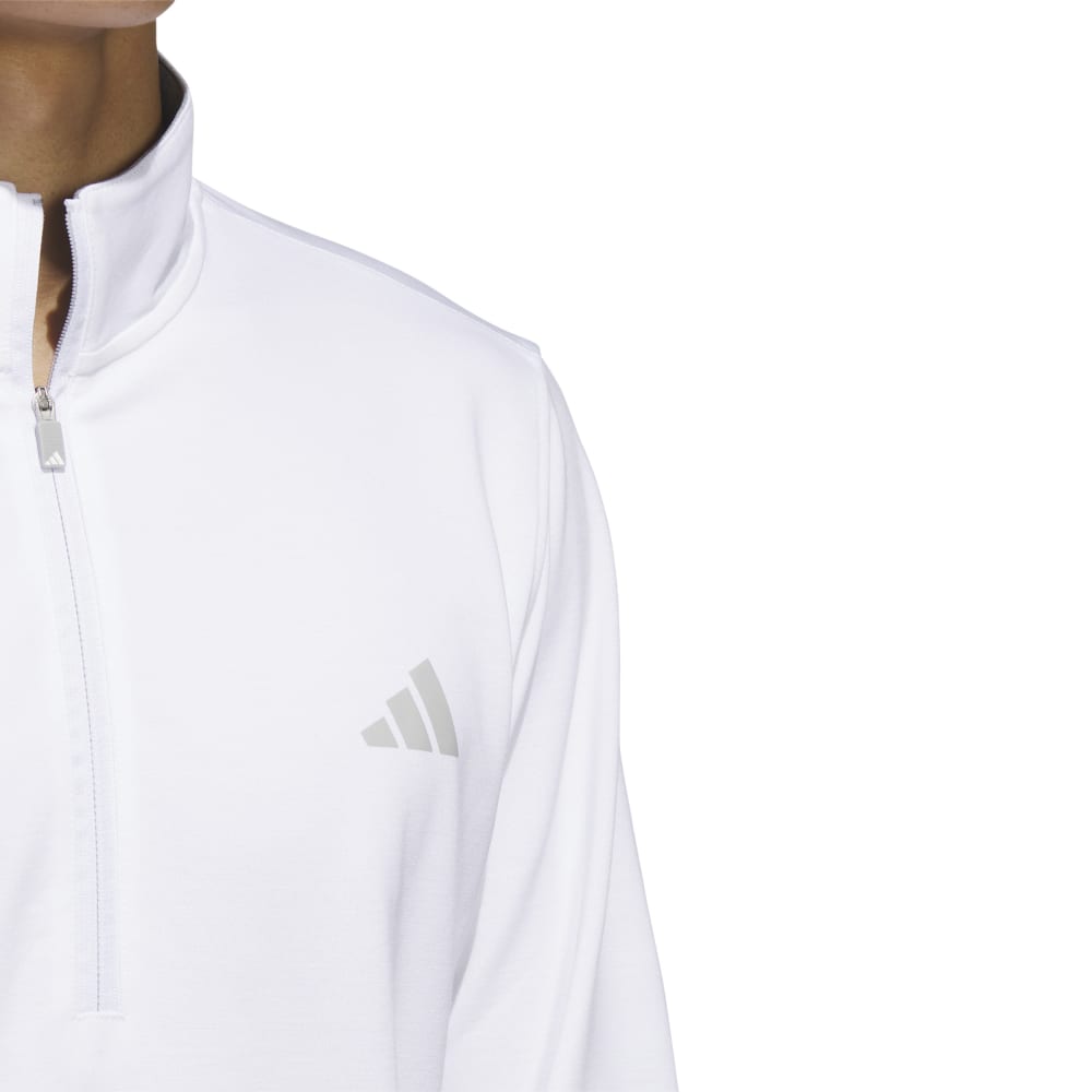 adidas Elevated Mens 1/4 Zip Golf Pullover Top IB6113   