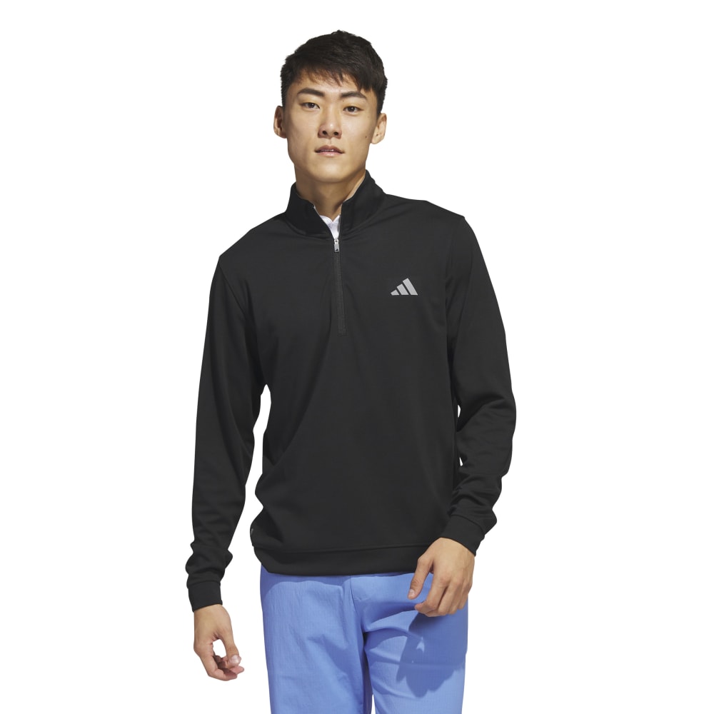 adidas Elevated Mens 1/4 Zip Golf Pullover Top IB6115   