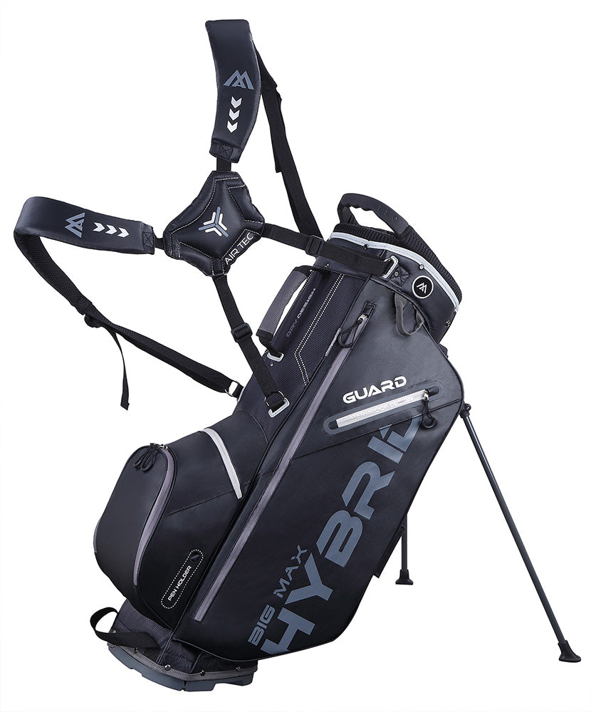 Big Max Golf Dri Lite Guard 14 Way Divider Hybrid Stand Bag Black  
